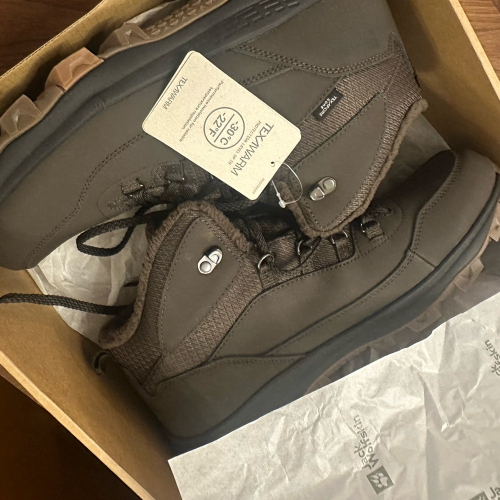 NEW Jack Wolfskin Dark Brown Hiking Men's Boots